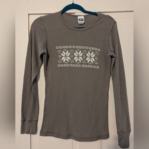 John Eshaya JET Khaki Thermal Long Sleeve Shirt-L